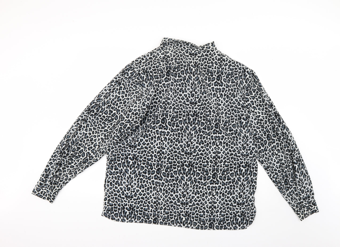 Kiwi Womens Multicoloured Animal Print  Basic Button-Up Size XL