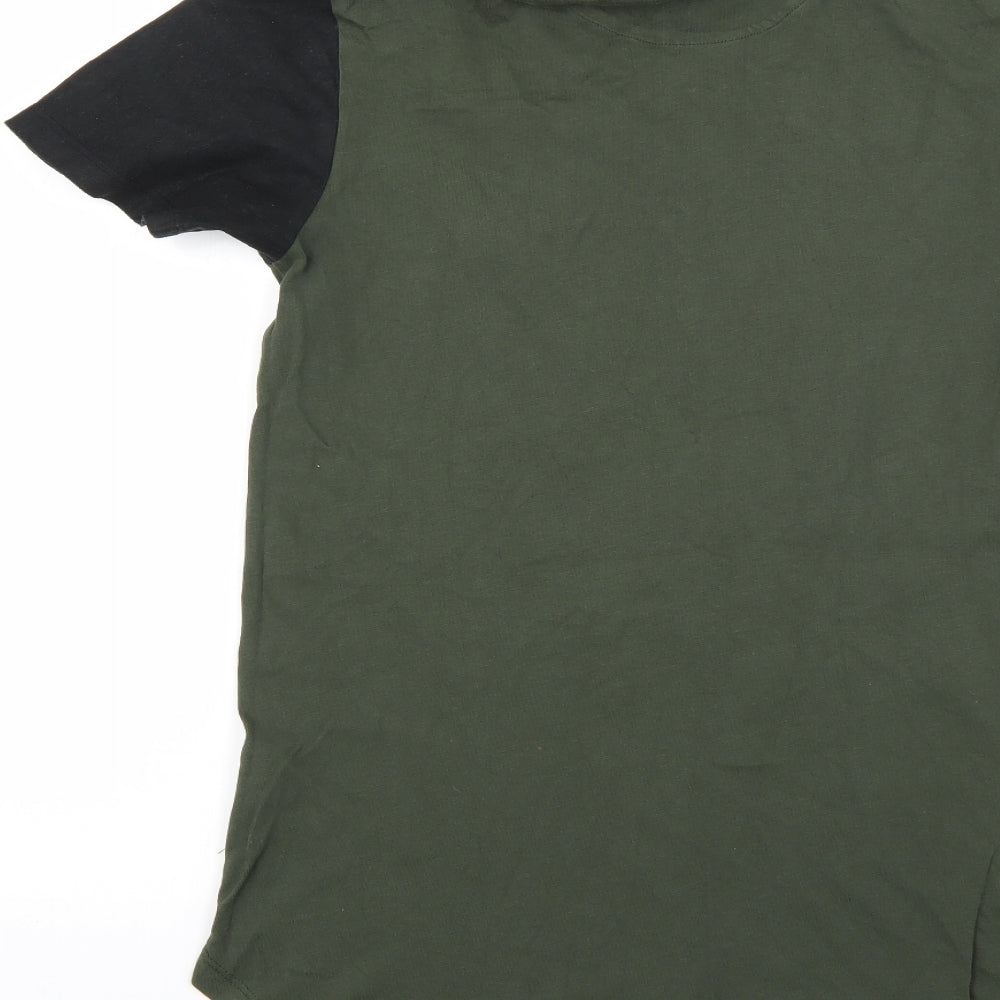 Good For Nothing Mens Green    T-Shirt Size S