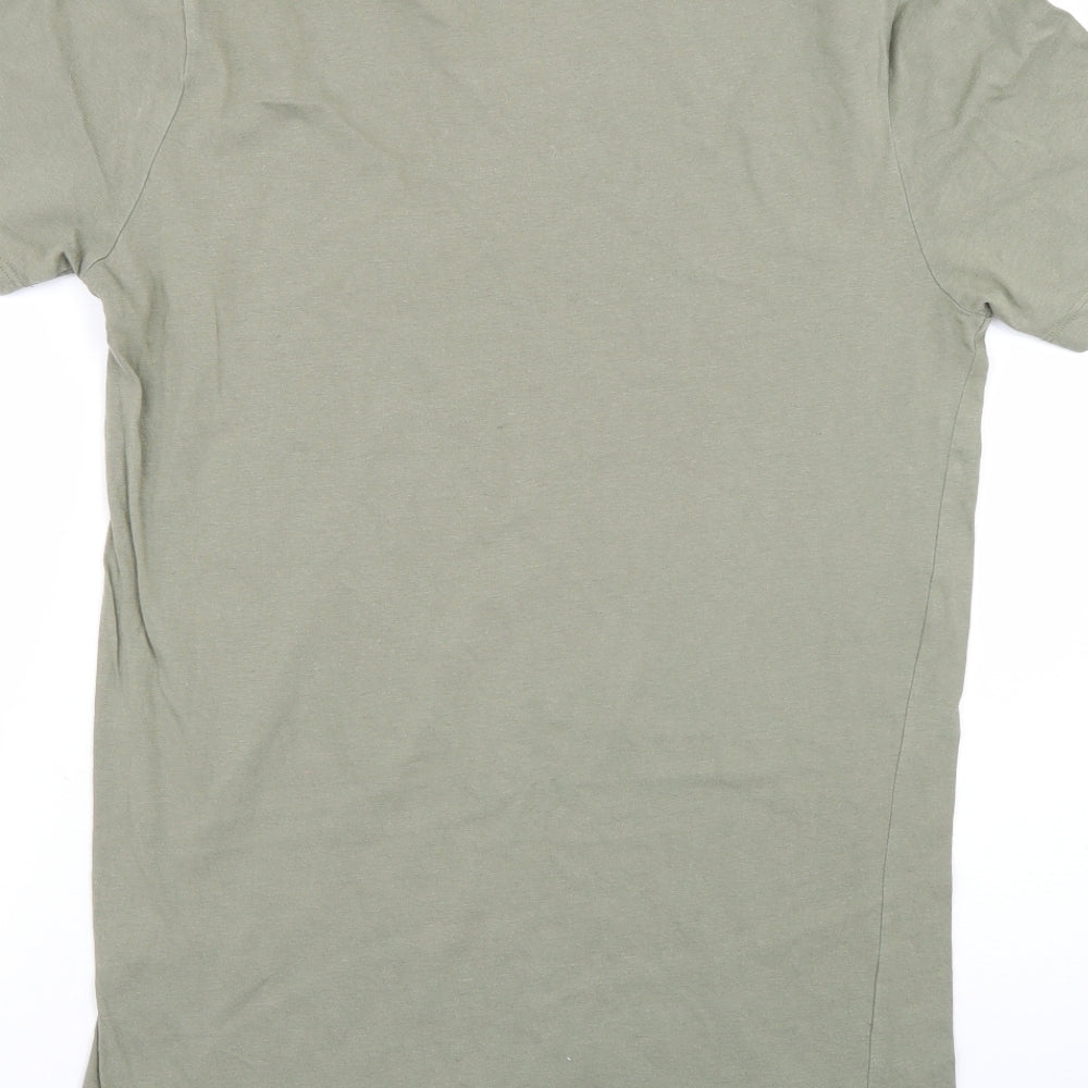 River Island Mens Green    T-Shirt Size S