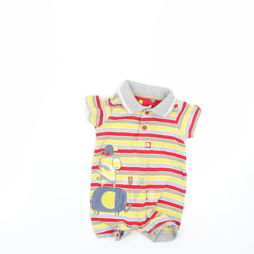 TU Baby Multicoloured Striped  Babygrow One-Piece Size 3-6 Months