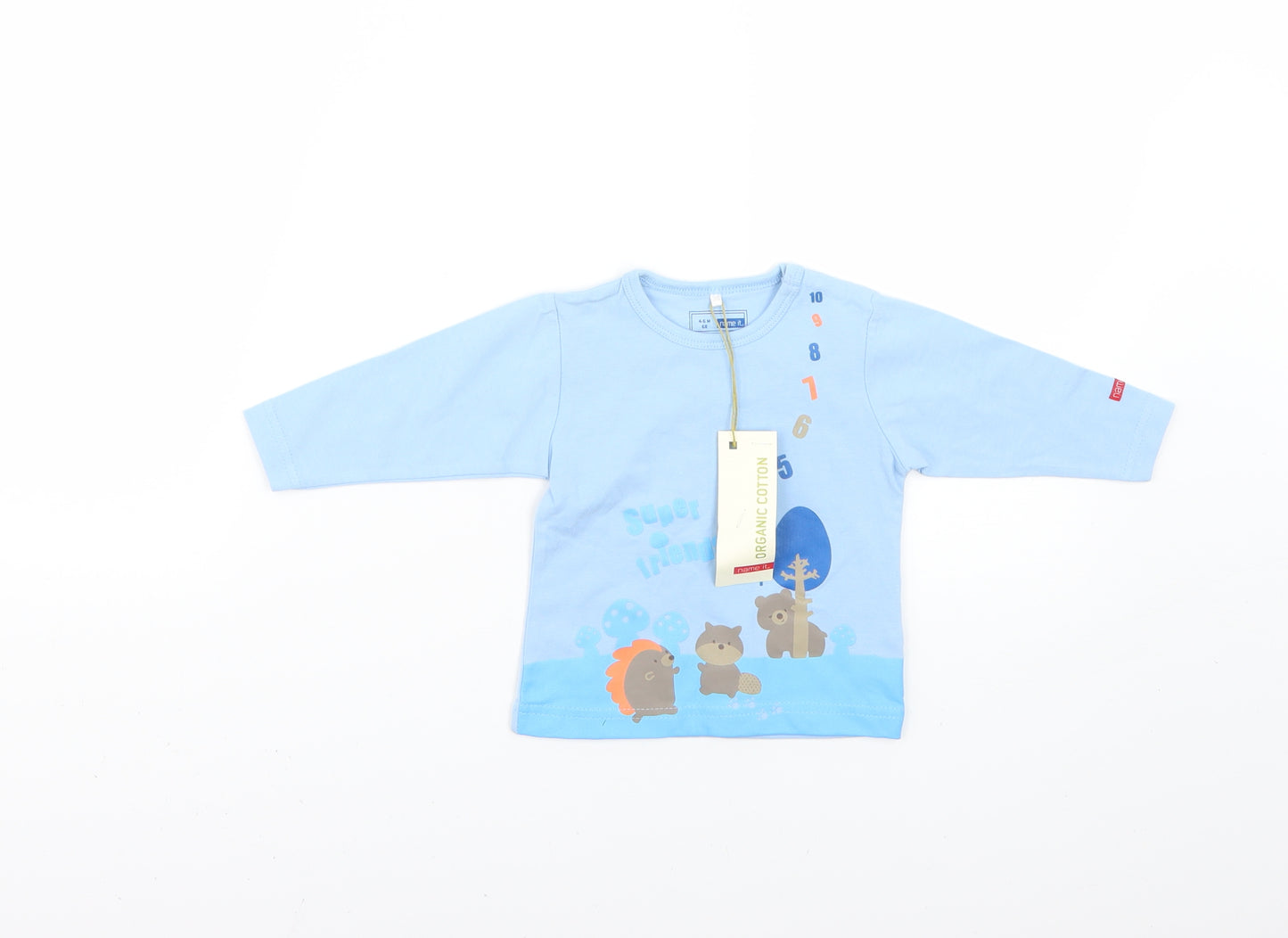 name it Baby Blue   Basic T-Shirt Size Newborn