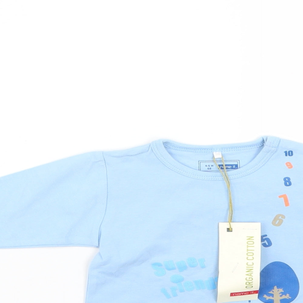 name it Baby Blue   Basic T-Shirt Size Newborn