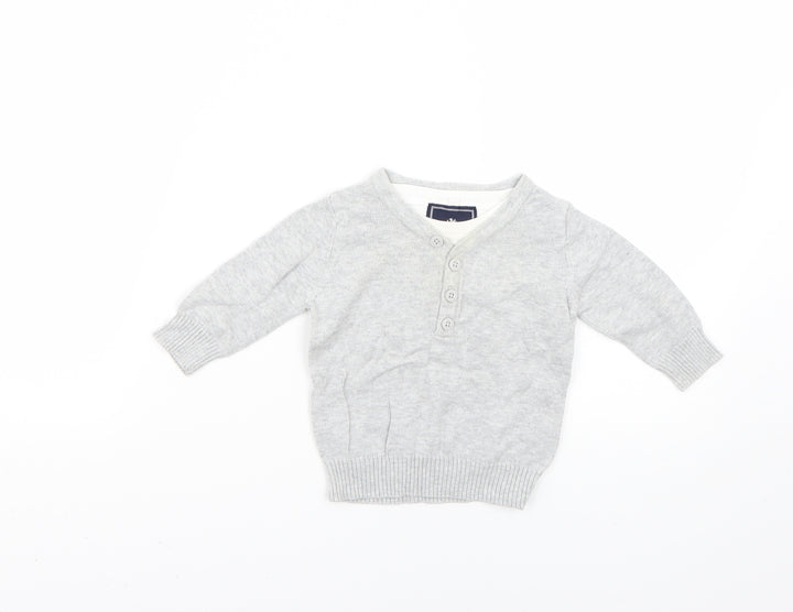 NEXT Baby Grey Pullover Jumper Size 3-6 Months