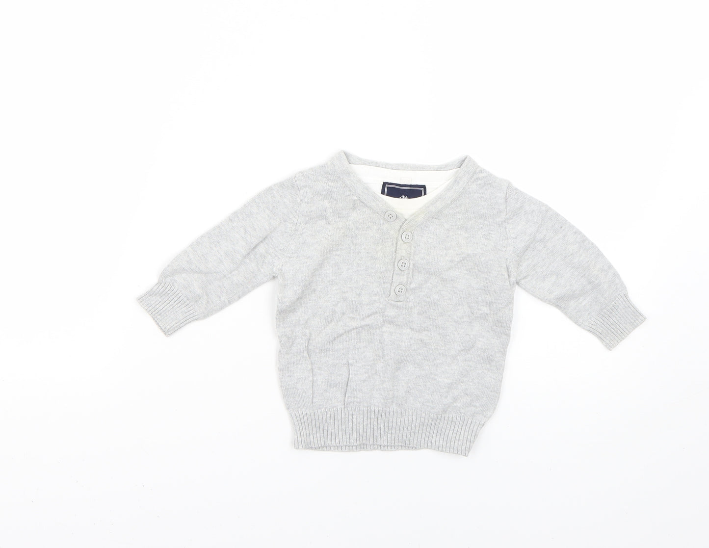 NEXT Baby Grey   Pullover Jumper Size 3-6 Months