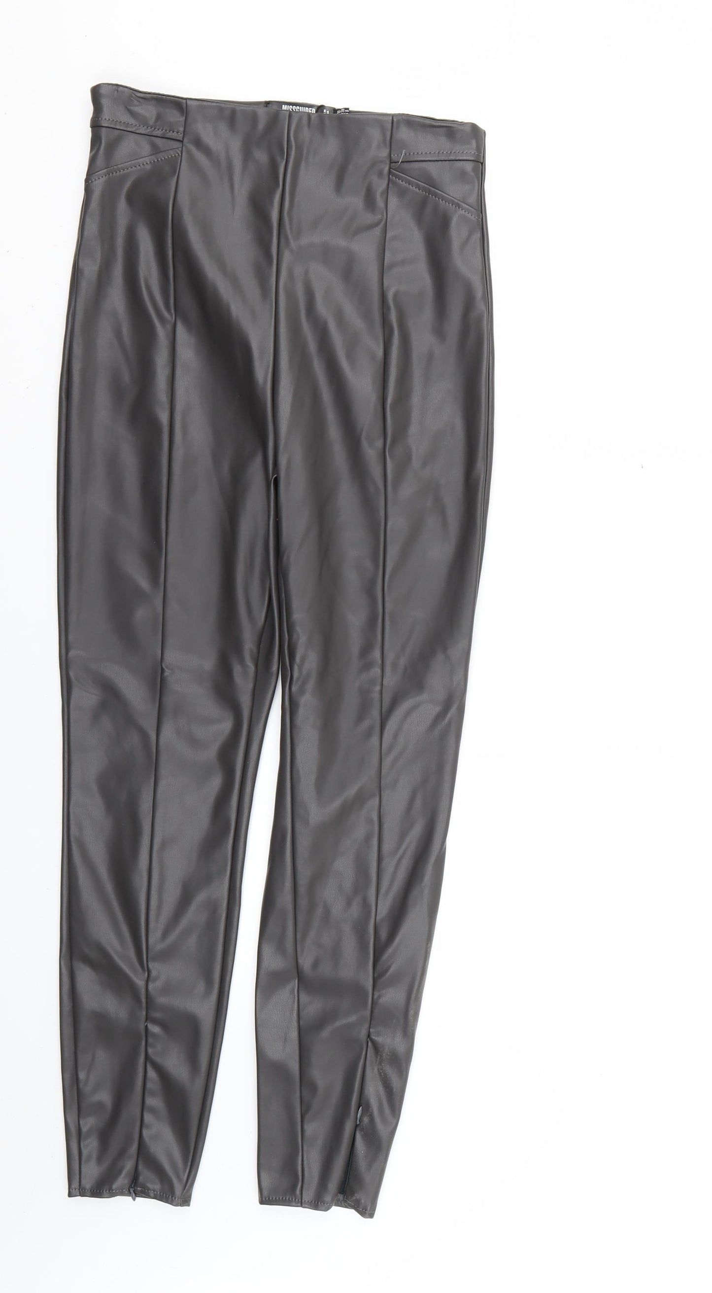 Missguided Womens Black   Trousers  Size 10 L26 in