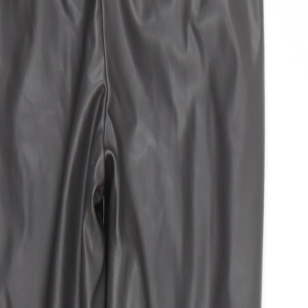 Missguided Womens Black   Trousers  Size 10 L26 in