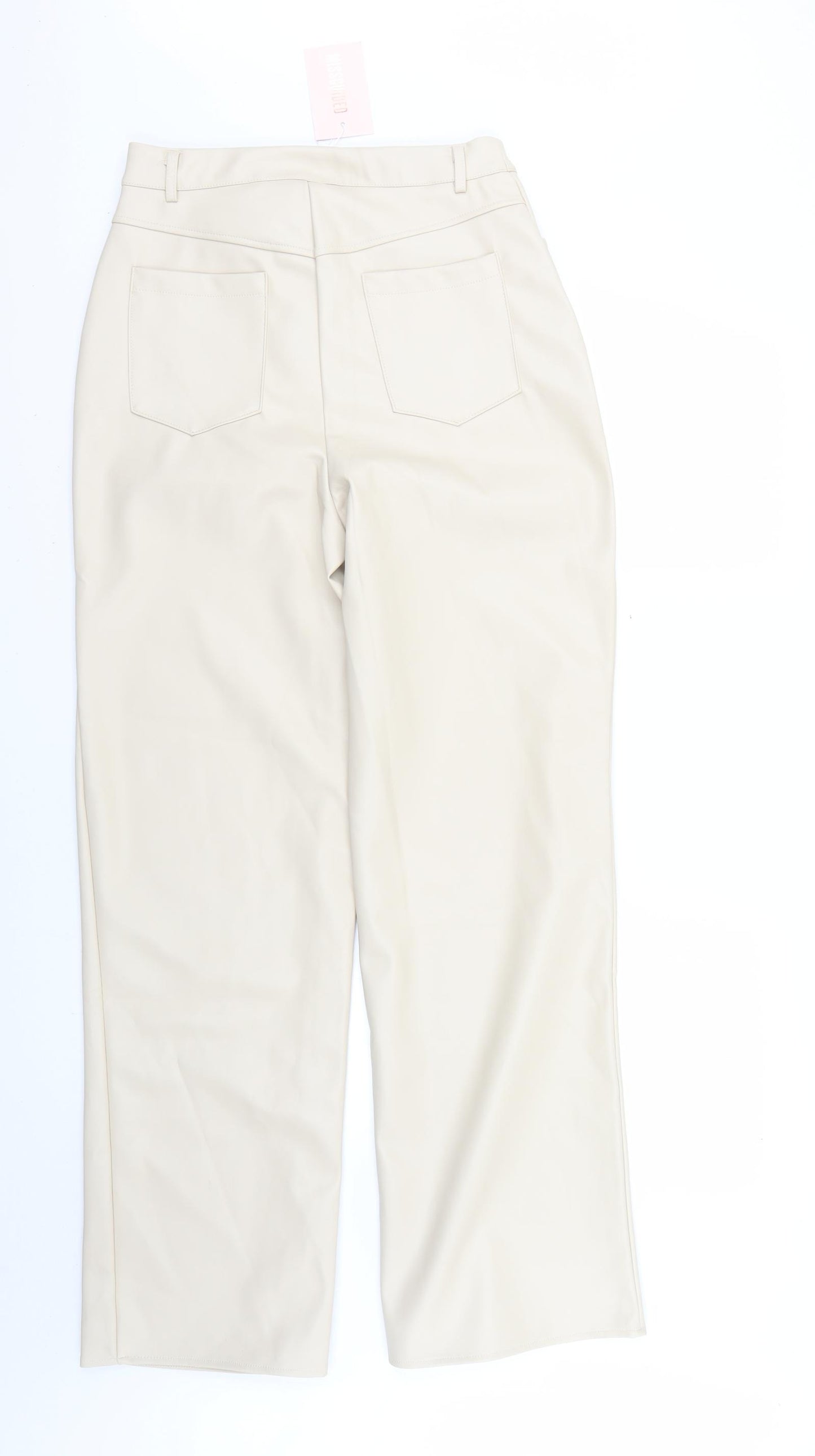 Missguided Womens Beige   Trousers  Size 12 L31 in