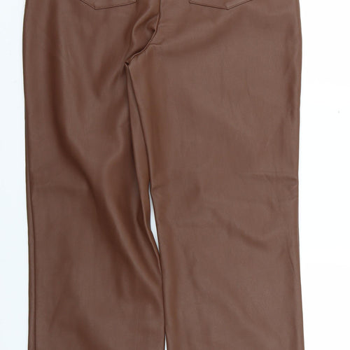 Missguided Womens Brown   Trousers  Size 8 L30 in