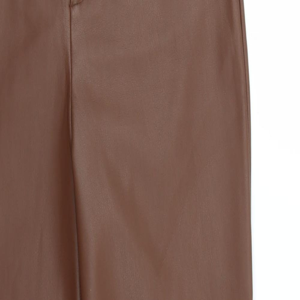 Missguided Womens Brown   Trousers  Size 8 L30 in