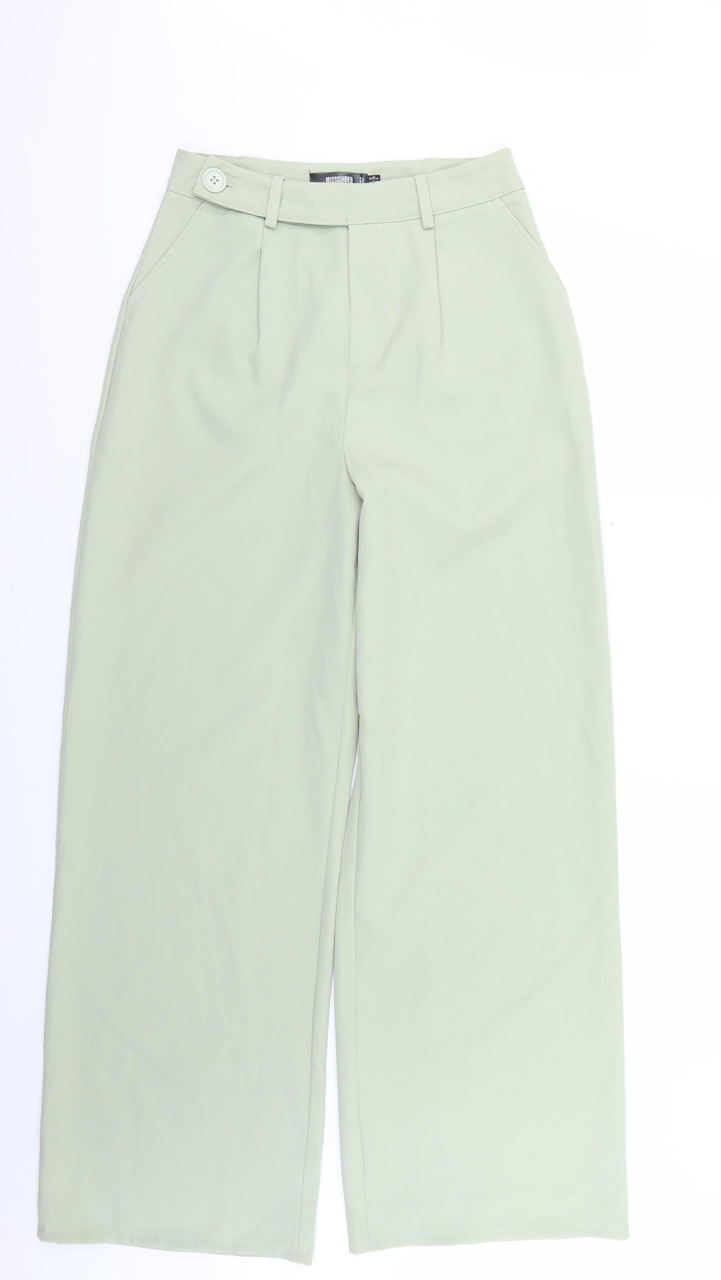 Missguided Womens Green   Trousers  Size 10 L31 in