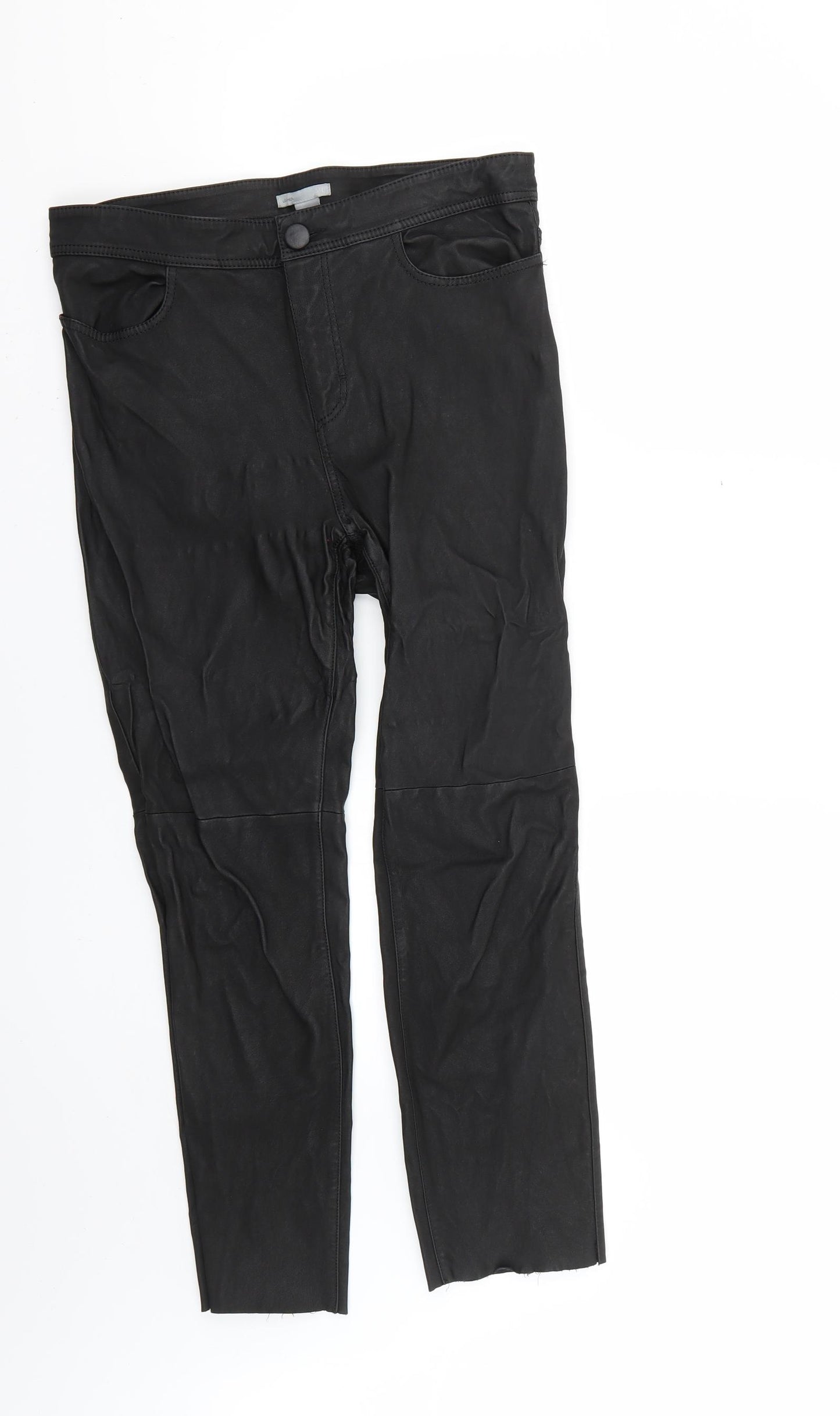 H&M Womens Black   Cropped Jeans Size 8 L24 in
