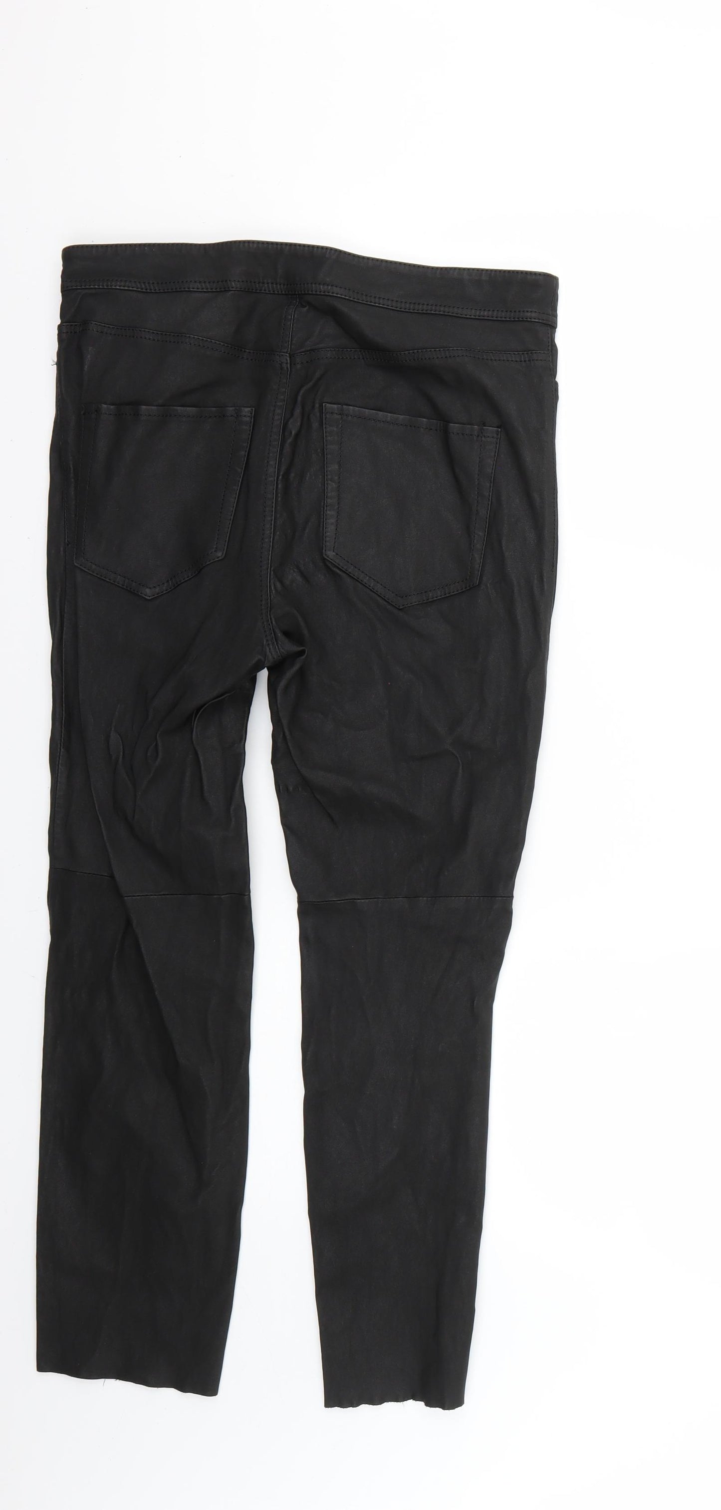 H&M Womens Black   Cropped Jeans Size 8 L24 in