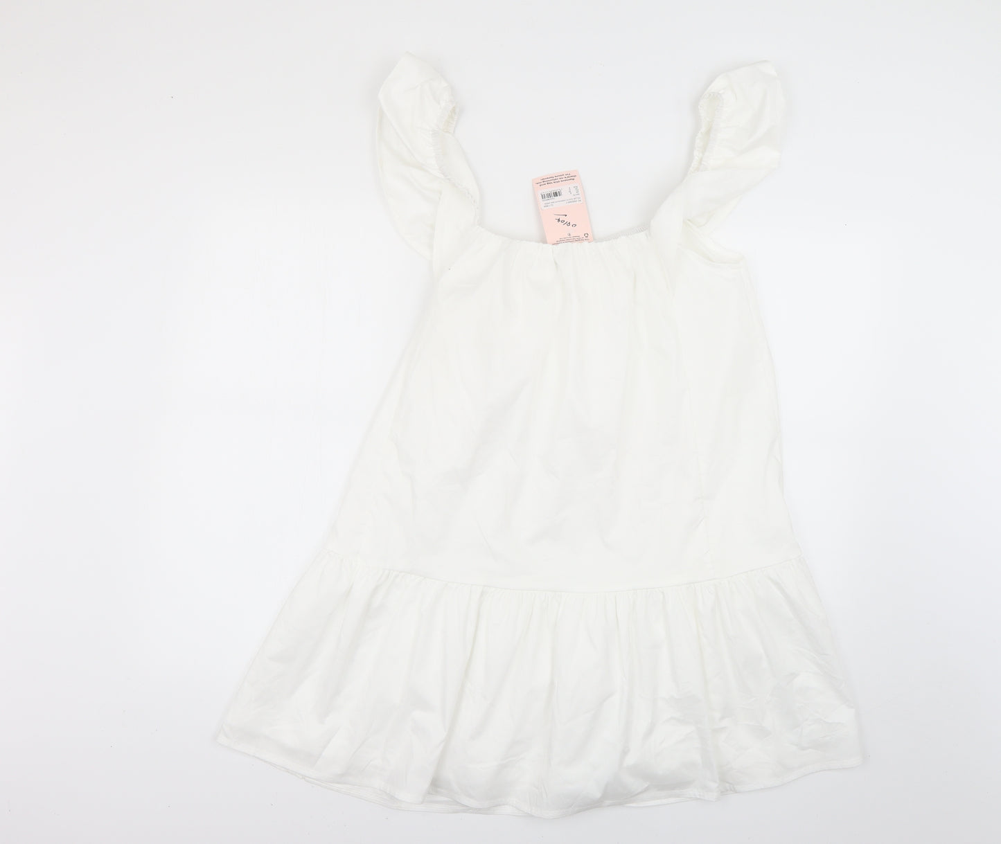 Missguided Womens White   Fit & Flare  Size 8