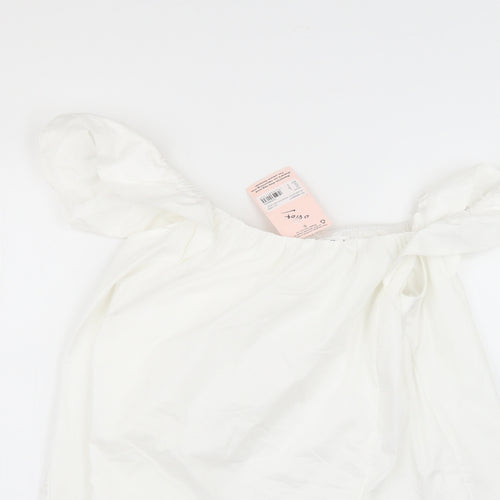 Missguided Womens White   Fit & Flare  Size 8