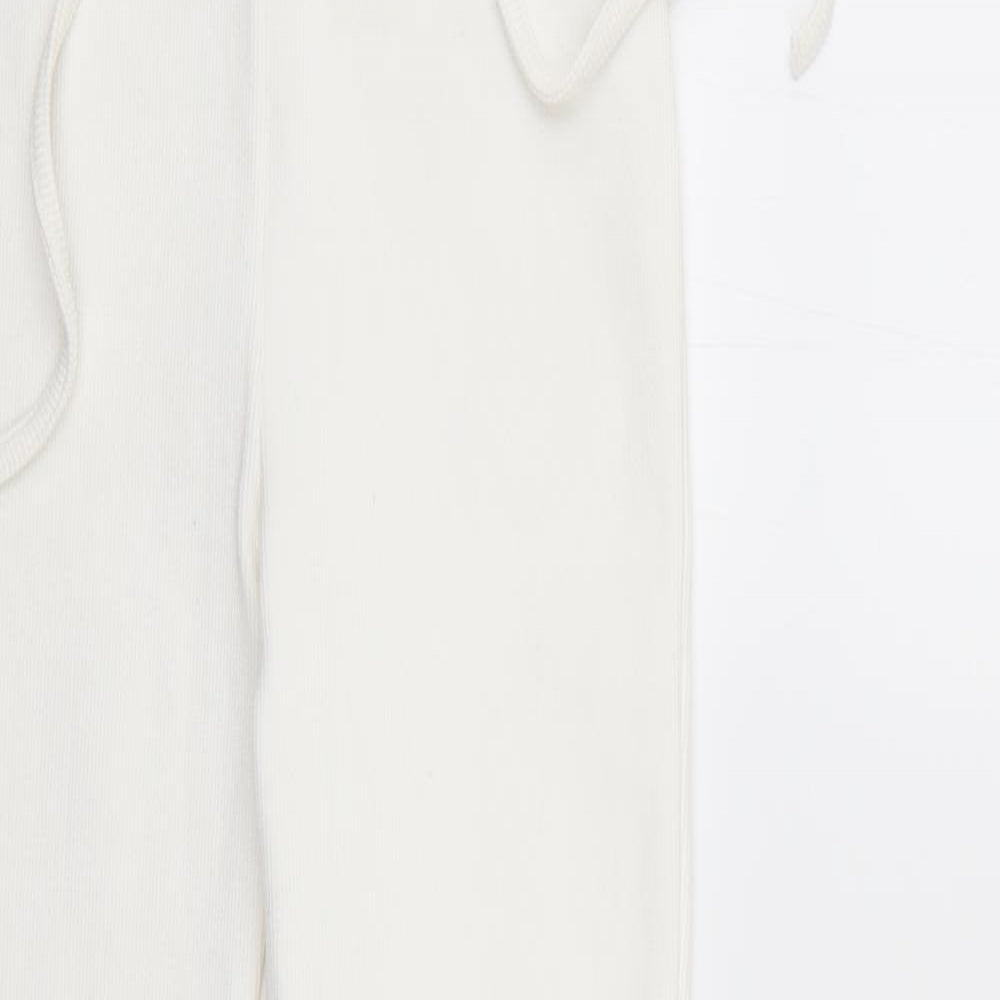 Missguided Womens White   Trousers  Size 8 L31 in