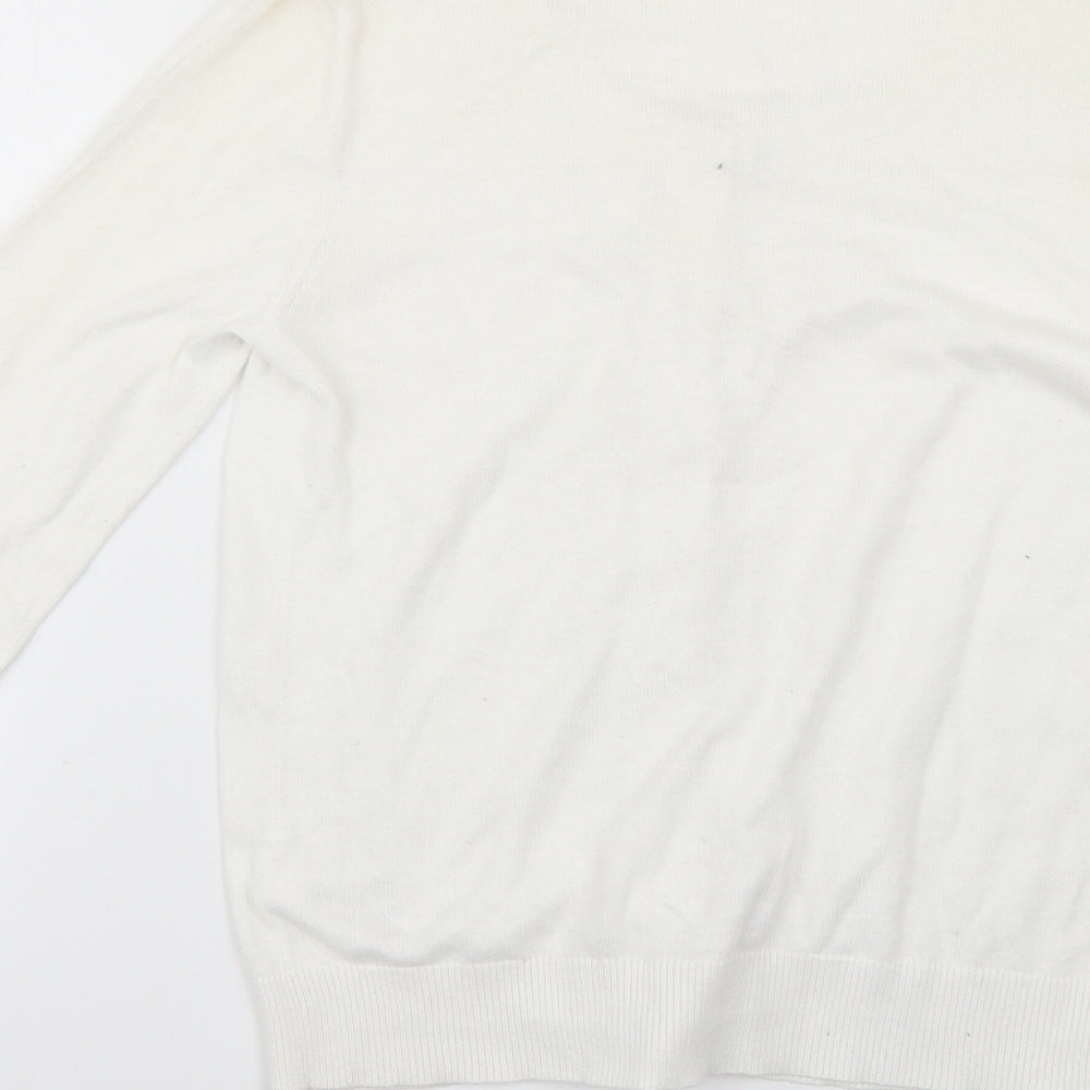 TU Womens White   Cardigan Jumper Size 14