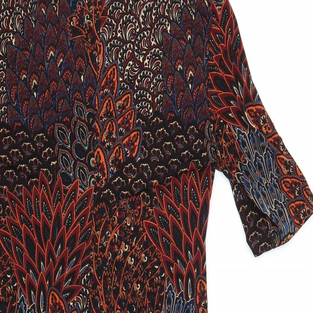 Connected Womens Multicoloured Geometric  Bodycon  Size 12