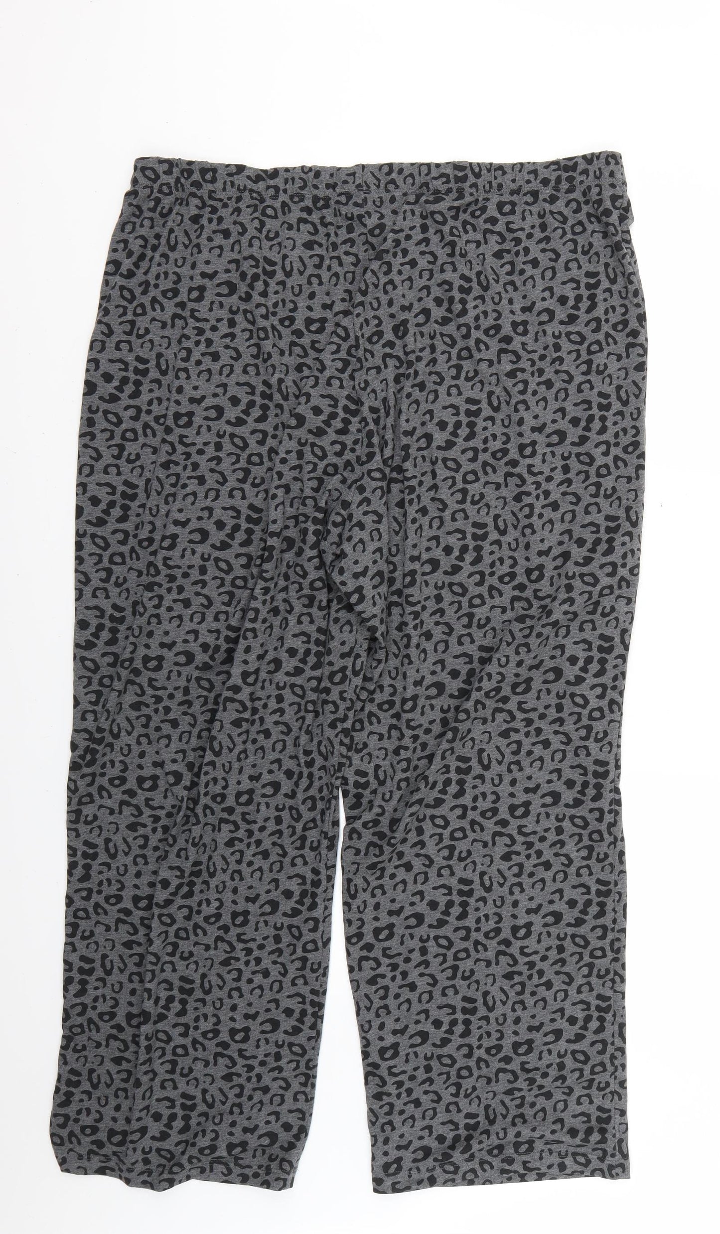 F&F Womens Grey Animal Print   Pyjama Pants Size 20