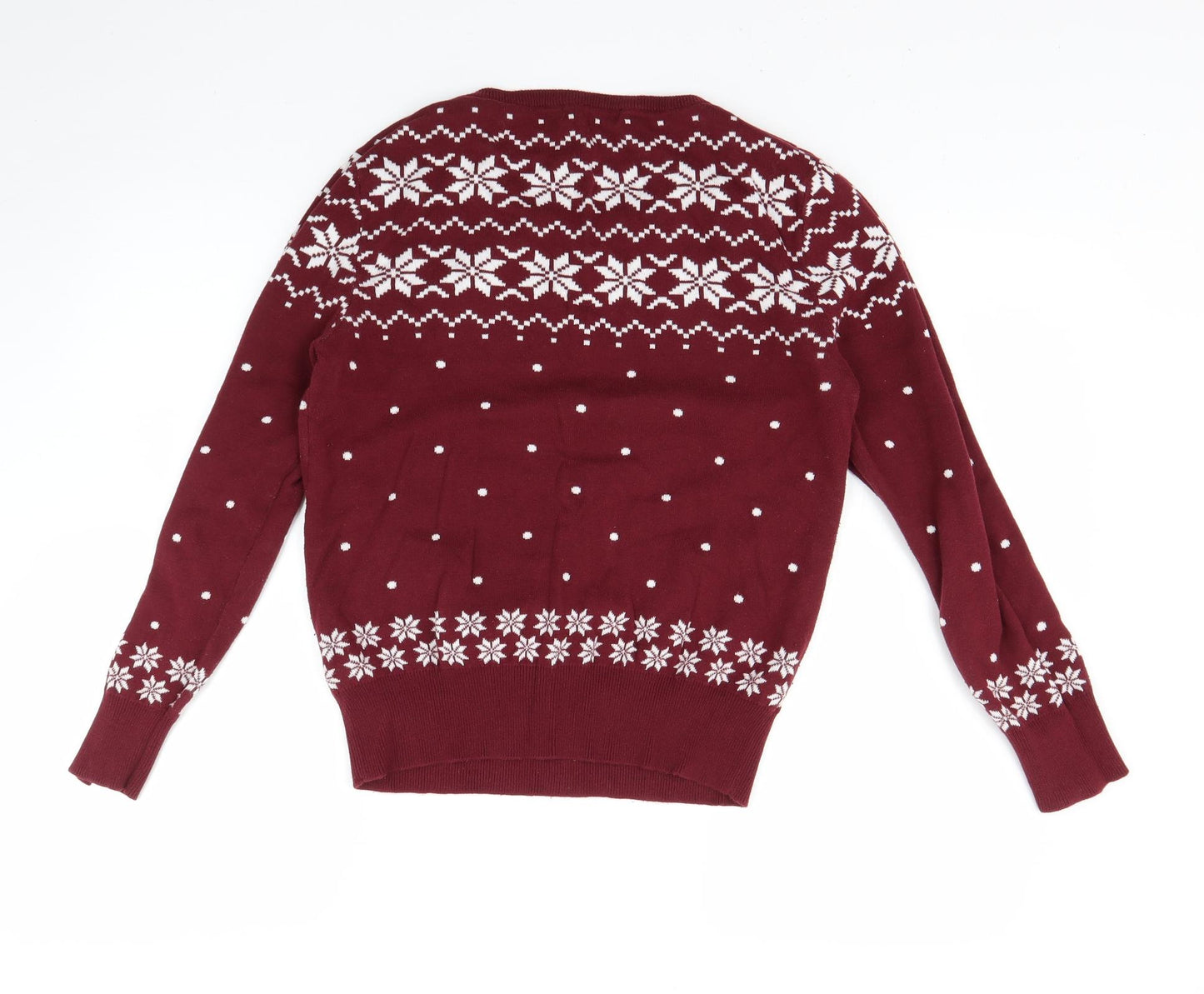 Peacocks Womens Purple   Pullover Jumper Size 12  - Christmas jumper