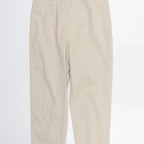 m&S Womens Beige   Trousers  Size 10 L26 in