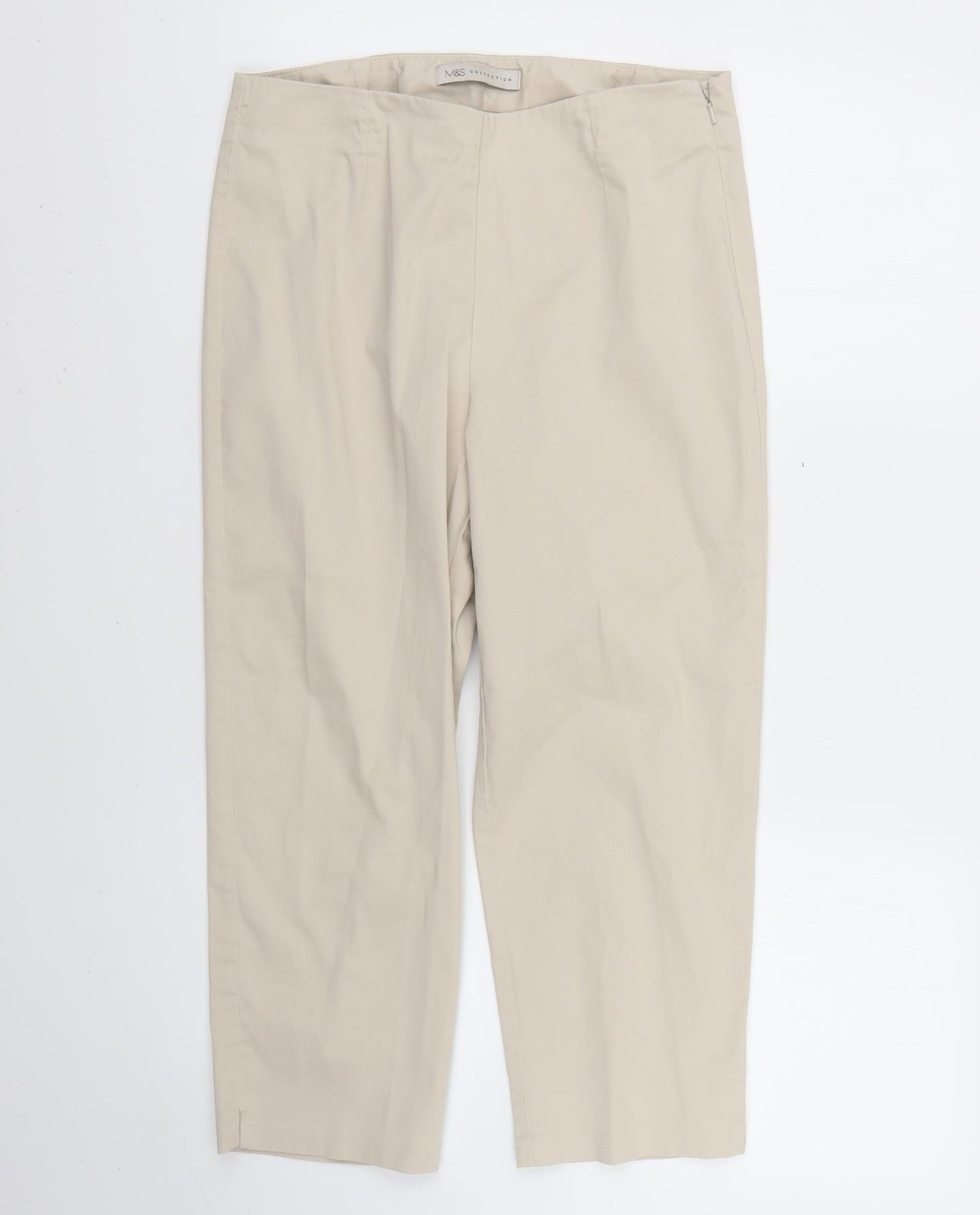 m&S Womens Beige   Trousers  Size 10 L26 in