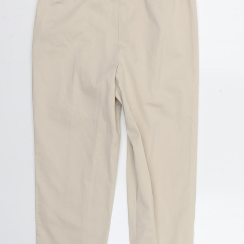 m&S Womens Beige   Trousers  Size 10 L26 in