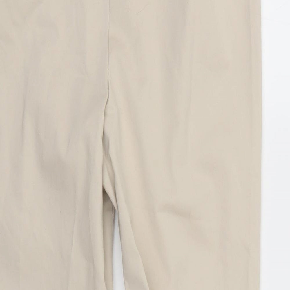 m&S Womens Beige   Trousers  Size 10 L26 in