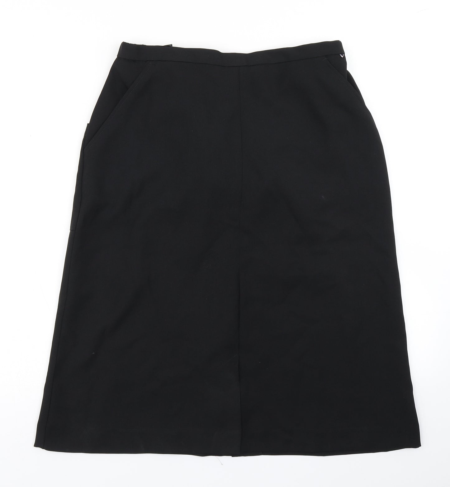 Preworn Womens Black   A-Line Skirt Size 10