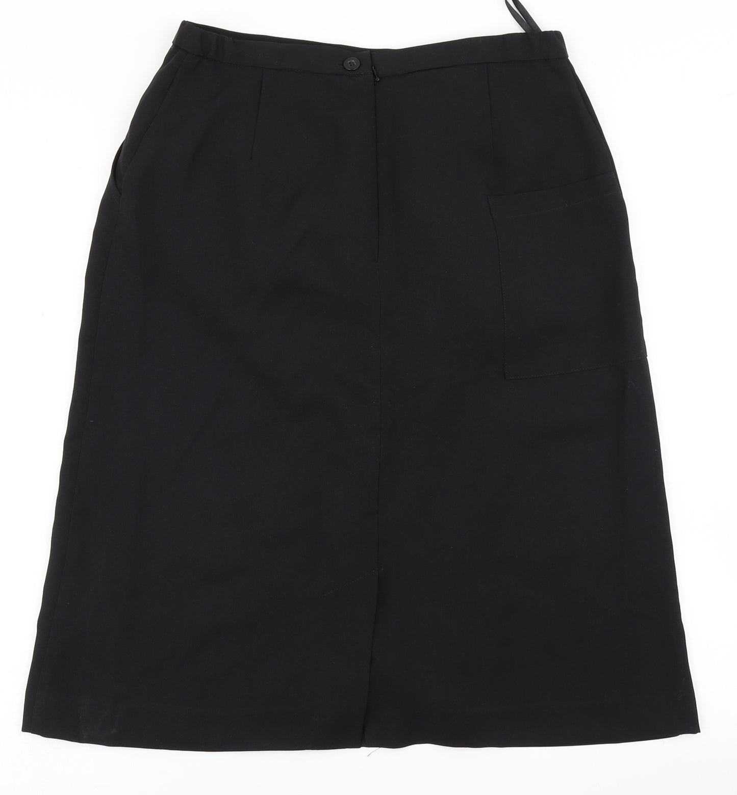 Preworn Womens Black   A-Line Skirt Size 10