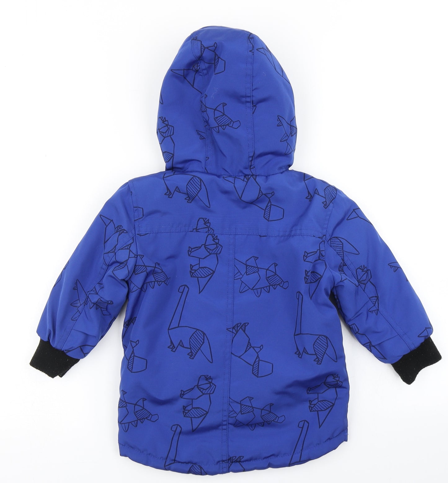 George Boys Blue   Parka Coat Size 12-18 Months  - Dinosaur Print