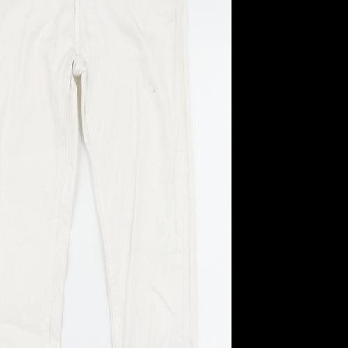The Rockn Rev Womens White  Denim Skinny Jeans Size 10 L28 in
