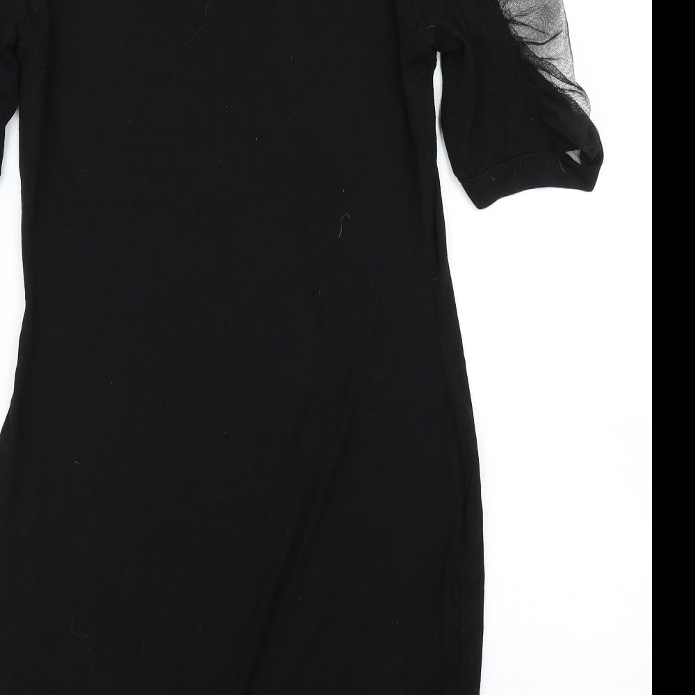 Select Womens Black   T-Shirt Dress  Size 14