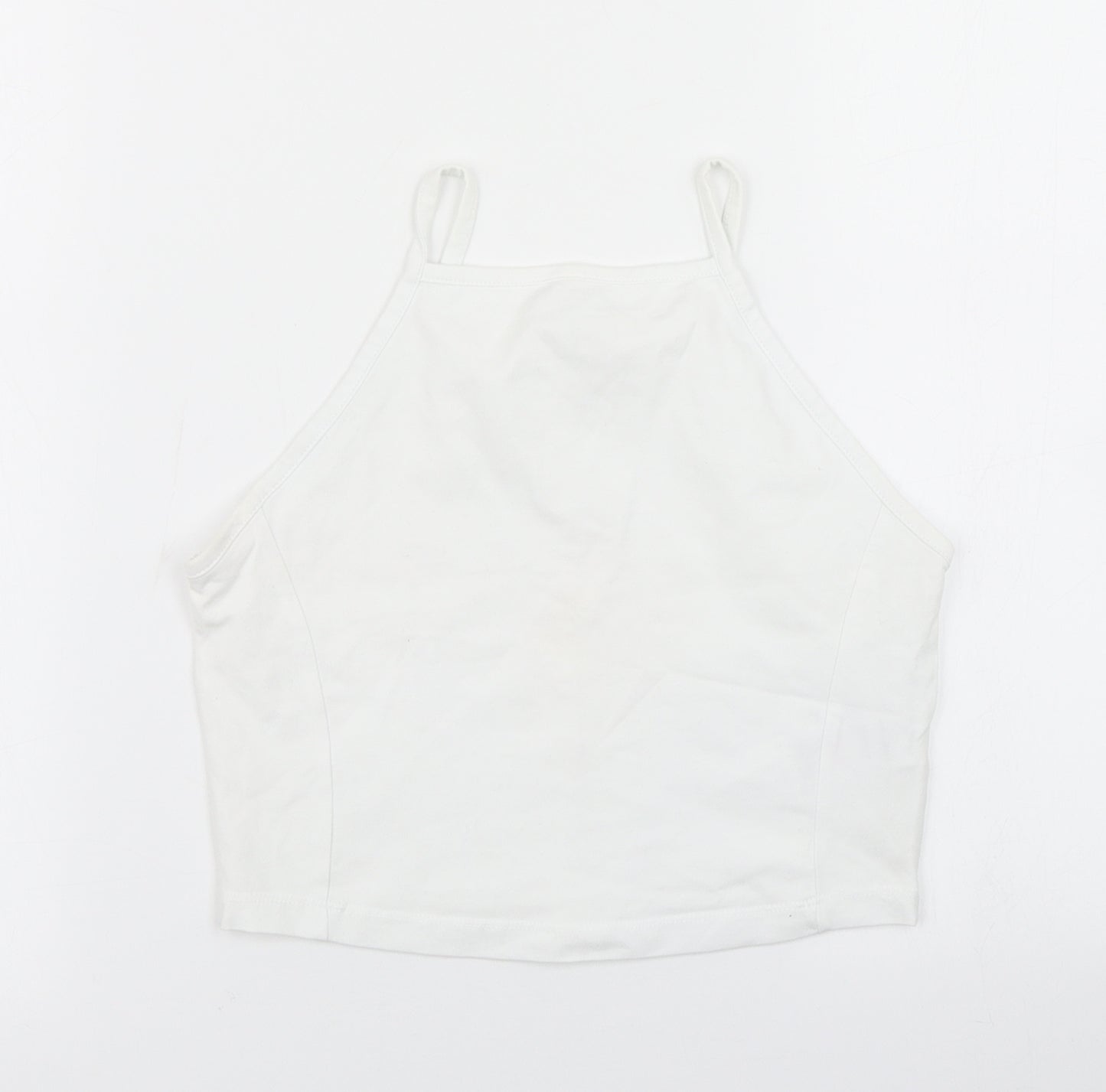 Miss Selfridge Womens White   Cropped Tank Size 8