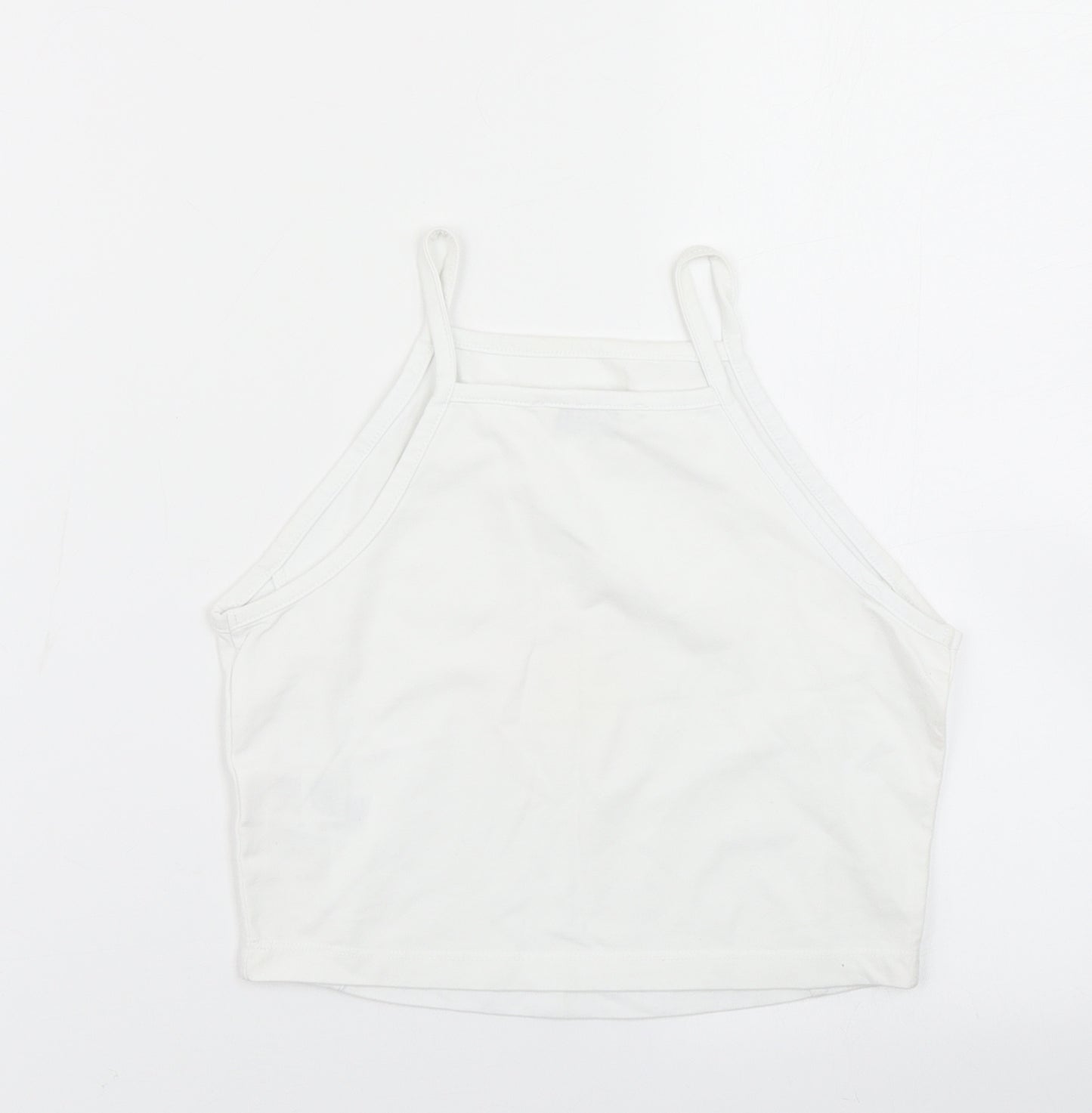 Miss Selfridge Womens White   Cropped Tank Size 8