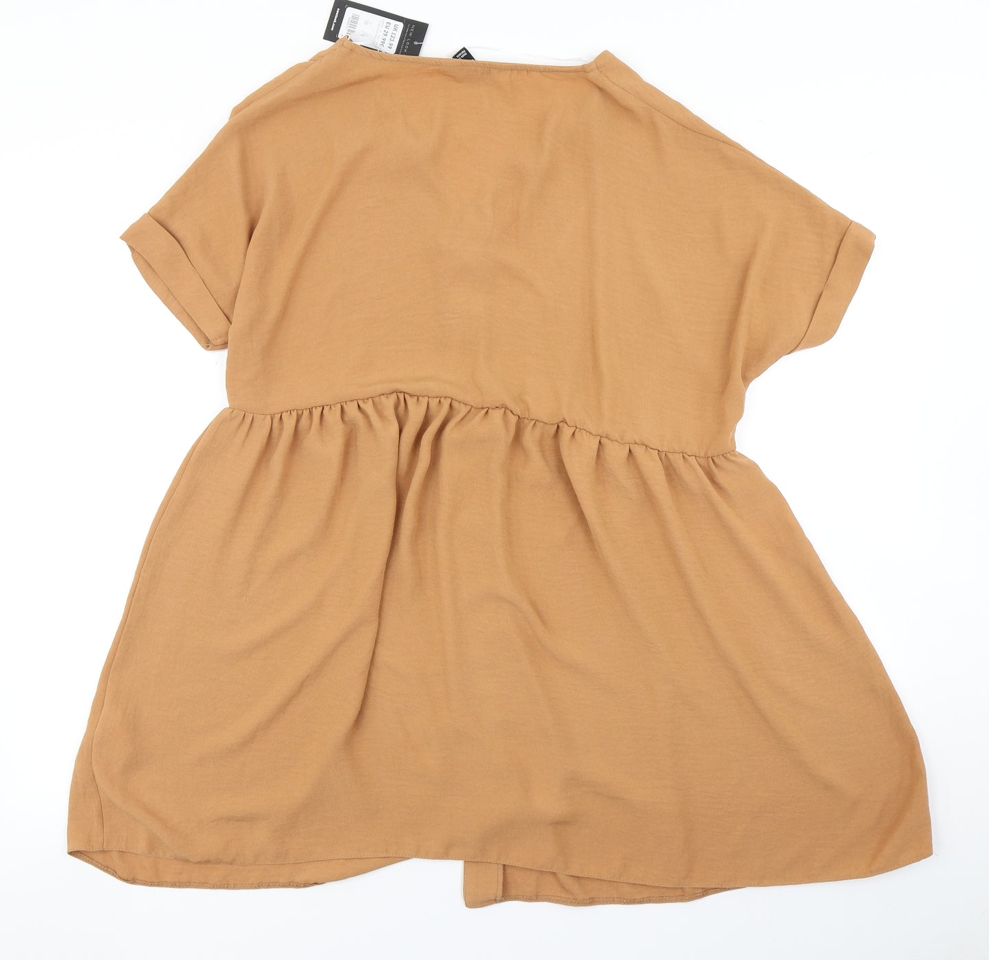 New Look Womens Brown   Shirt Dress  Size 10