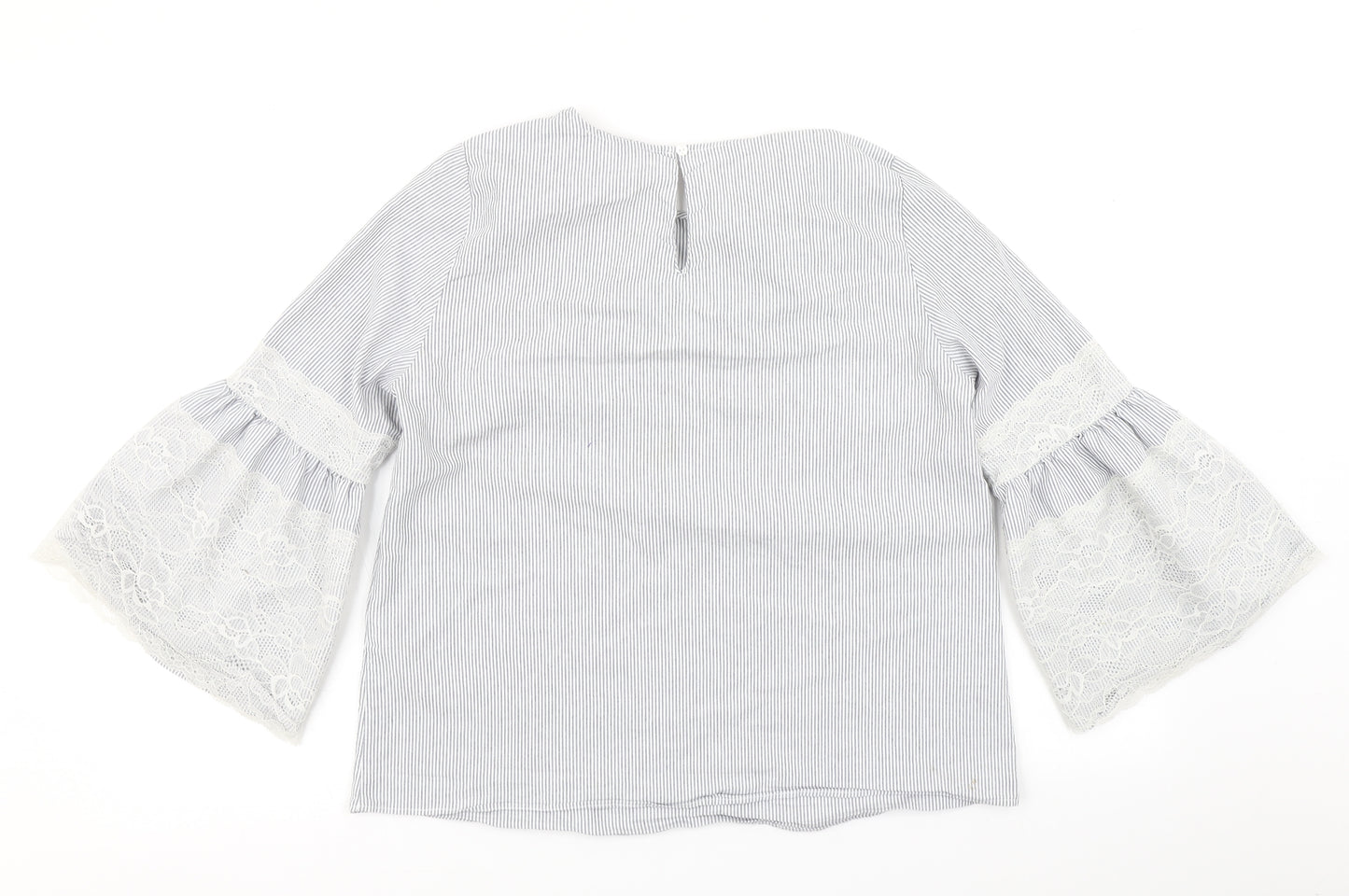 Primark Womens Blue Striped  Basic Blouse Size 12