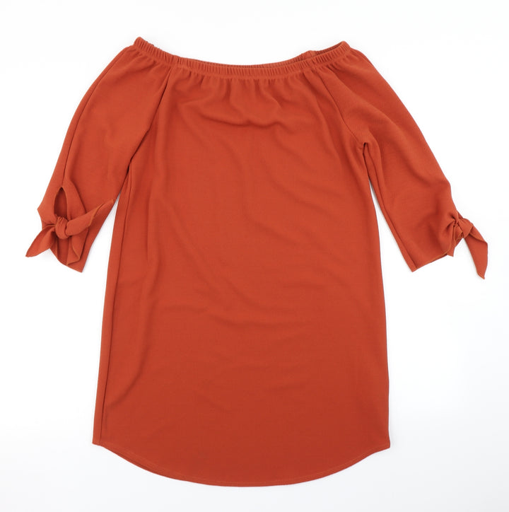 New Look Womens Brown A-Line Size 8