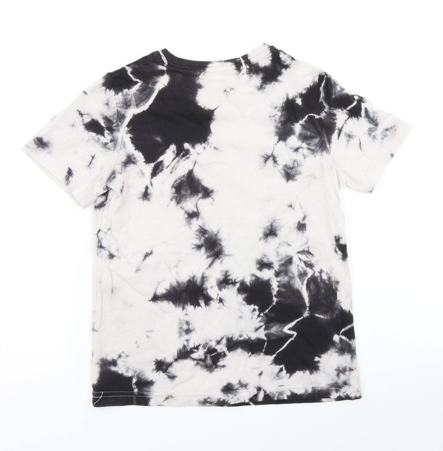 TU Boys White   Basic T-Shirt Size 7 Years  - Tie Dye