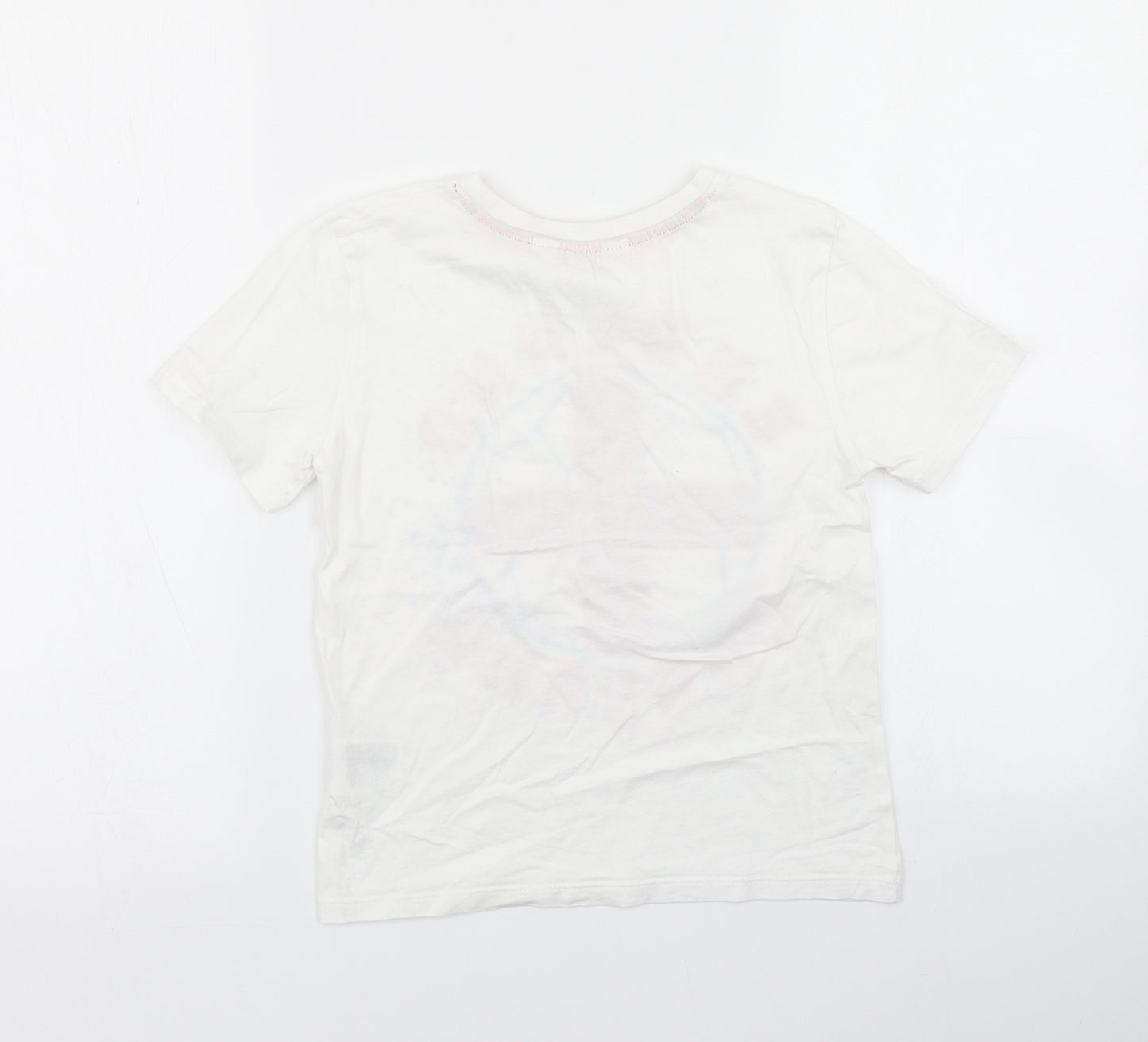 H&M Boys White   Basic T-Shirt Size 6-7 Years  - Football England