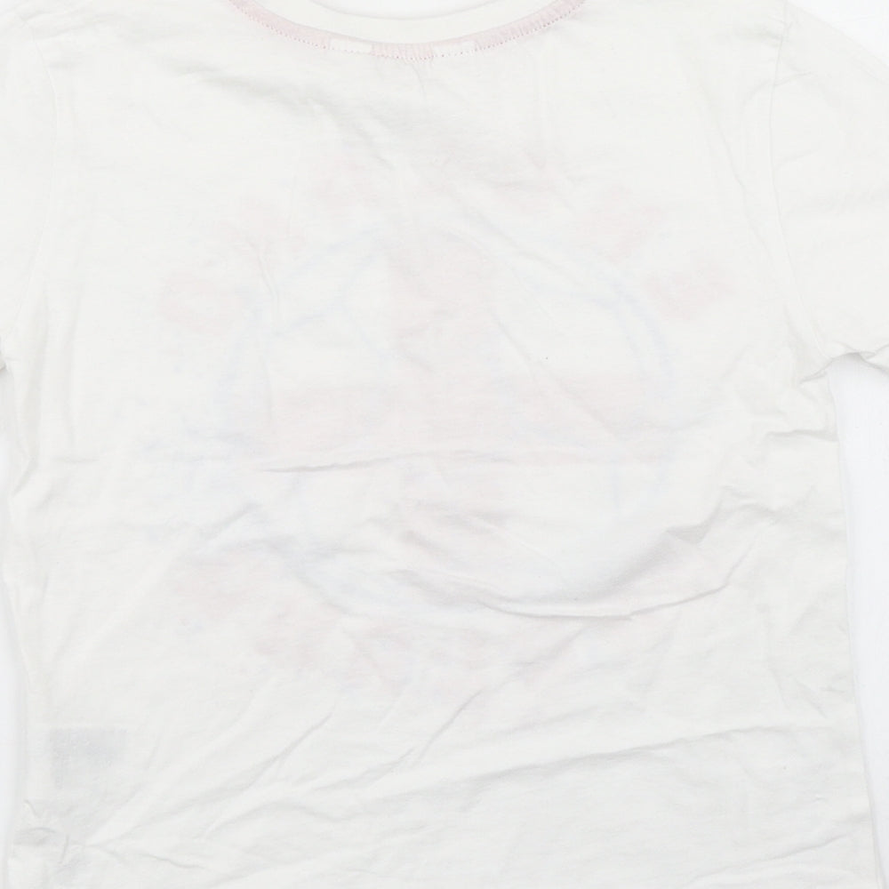 H&M Boys White   Basic T-Shirt Size 6-7 Years  - Football England