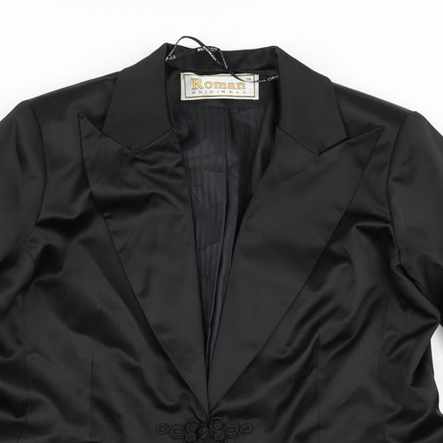 Roman Womens Black   Jacket Blazer Size 16