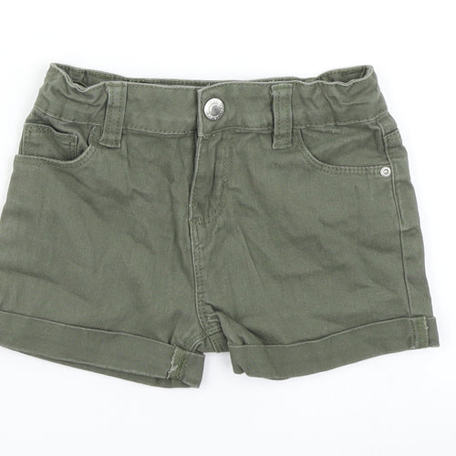 Denim Co Girls Green  Denim Cargo Shorts Size 3-4 Years