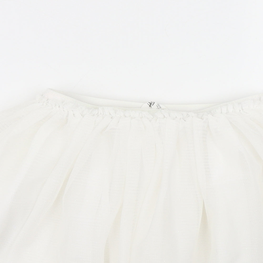 H&M Girls White   Tutu Skirt Size 9-10 Years