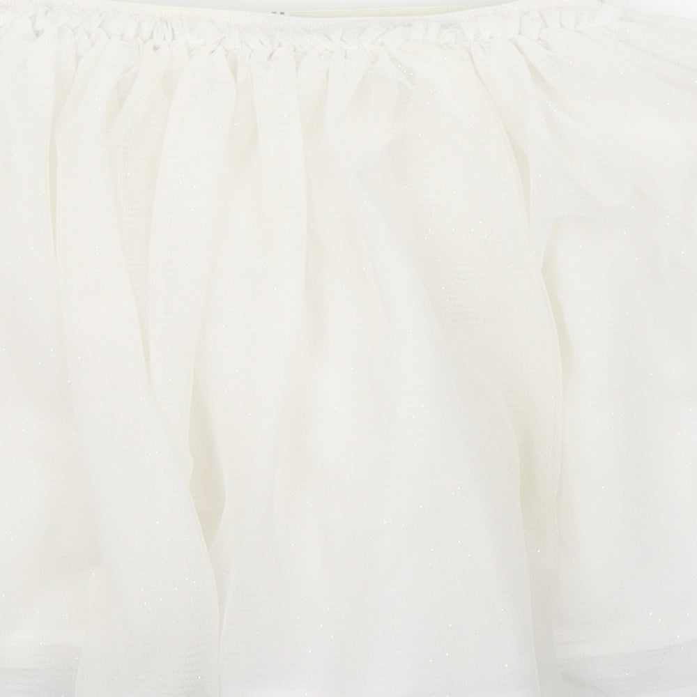 H&M Girls White   Tutu Skirt Size 9-10 Years
