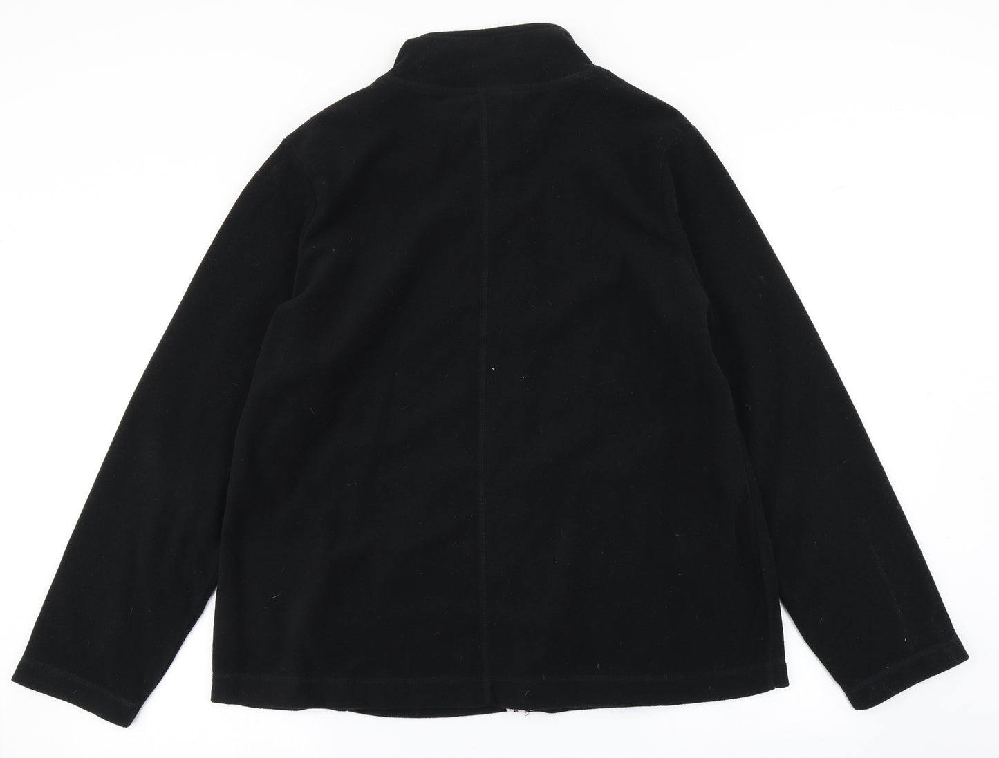 George Womens Black  Fleece Full Zip Sweatshirt Size 20