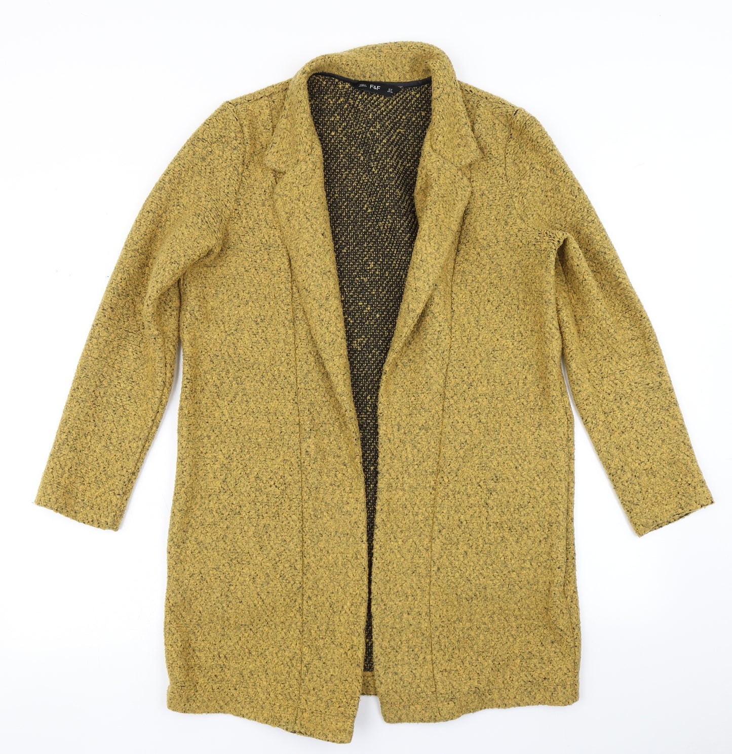 F&F Womens Yellow   Jacket Blazer Size 10
