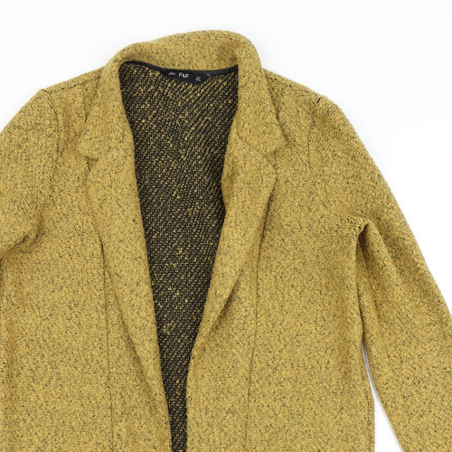 F&F Womens Yellow   Jacket Blazer Size 10