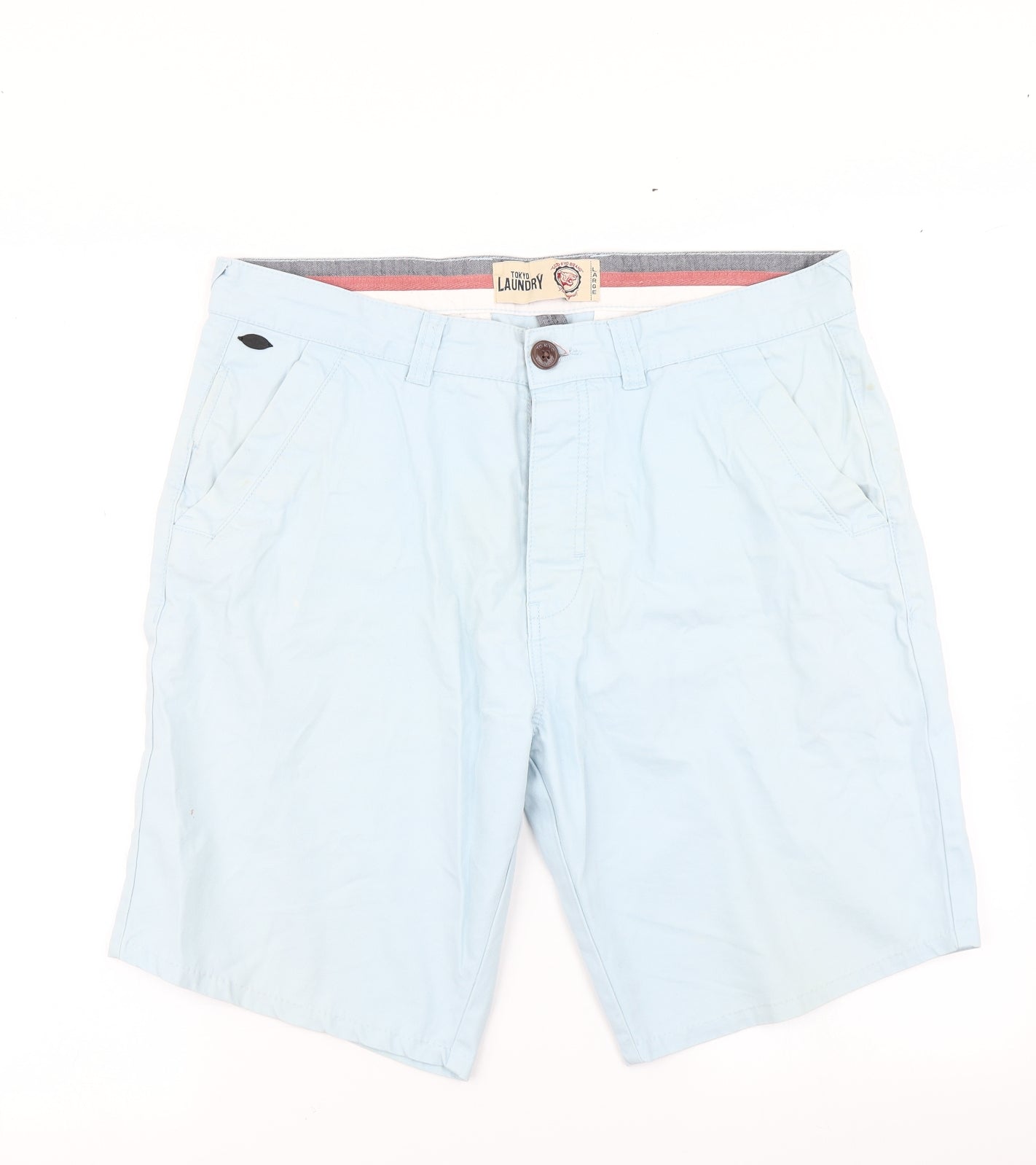 Tokyo Laundry Mens Blue   Chino Shorts Size L