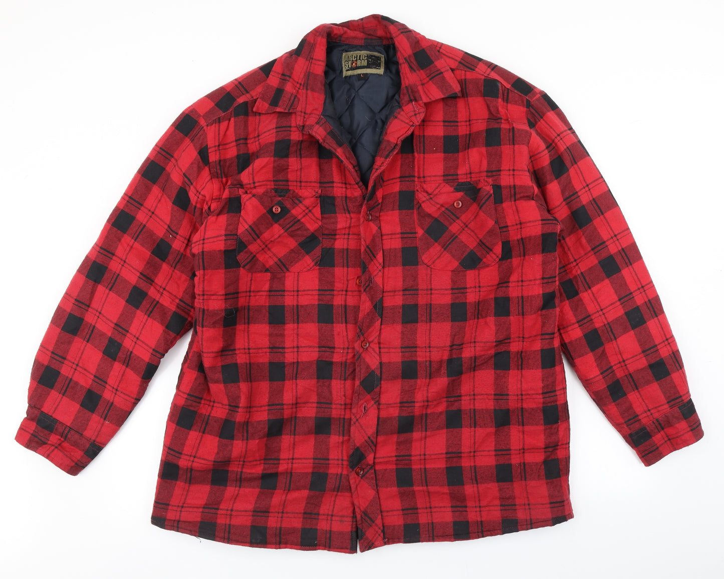 Arctic storm Mens Red Plaid  Jacket  Size L