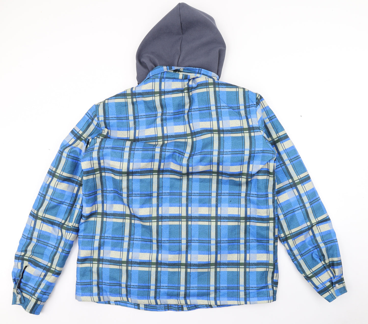 Preworn Mens Blue Plaid  Jacket  Size L